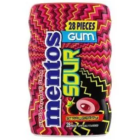 Mentos Gum - Sour Strawberry - 