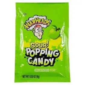 Warheads Sour - Green Apple Popping Candy - Datovare - Tilbud