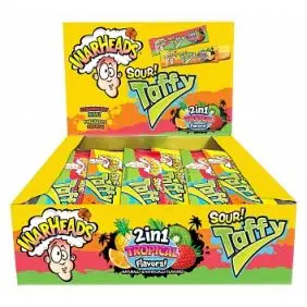 Warheads Sour Taffy 2-in-1 Tropical - Diverse - Slik