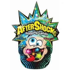 Aftershocks Popping Candy - Blue Raspberry Watermelon - Børneslik