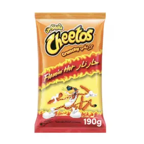 Cheetos - Crunchy Flaming Hot - Asia Edition STOR 190 gram - USA Konfekture