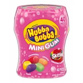 Hubba Bubba - Mini Bubble Gum Skittles - USA - Slik