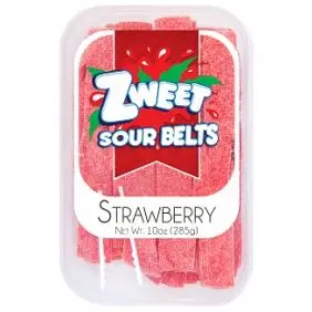Zweet Sour Belts Strawberry - USA - Slik