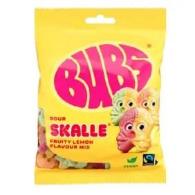 Bubs - Sur Skalle Fruity Lemon Mix - Slik mm
