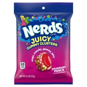 Nerds - Juicy Gummy Clusters - Strawberry Punch - Nyheder