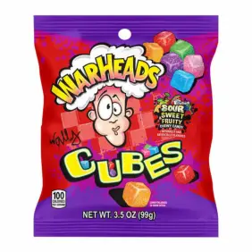Warheads - Sour Fruity Cubes - 